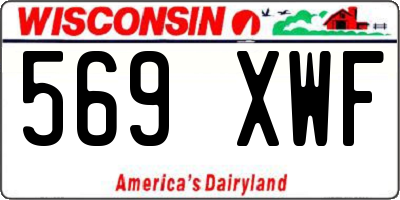 WI license plate 569XWF
