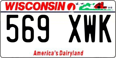 WI license plate 569XWK