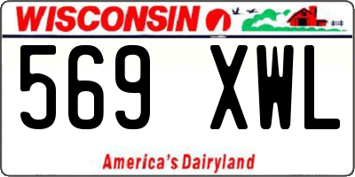 WI license plate 569XWL