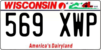 WI license plate 569XWP