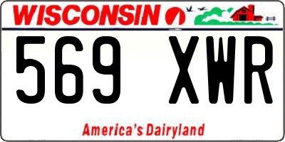 WI license plate 569XWR