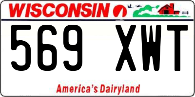 WI license plate 569XWT