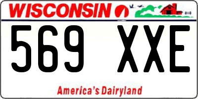 WI license plate 569XXE