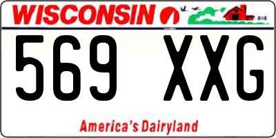 WI license plate 569XXG
