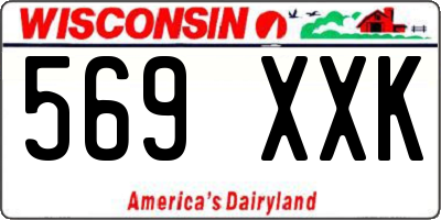 WI license plate 569XXK