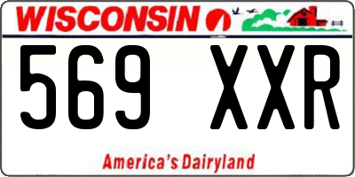 WI license plate 569XXR