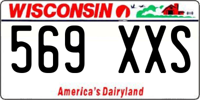 WI license plate 569XXS