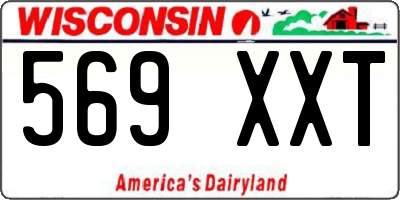 WI license plate 569XXT