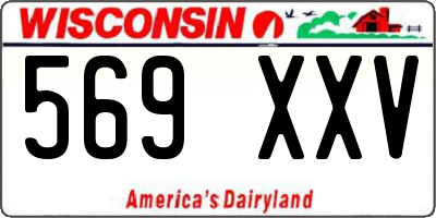 WI license plate 569XXV
