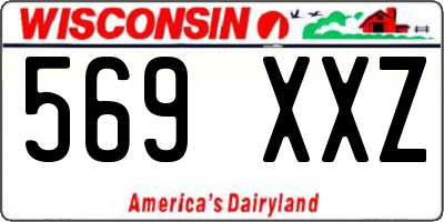 WI license plate 569XXZ