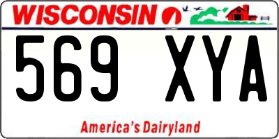 WI license plate 569XYA