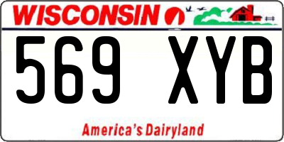 WI license plate 569XYB