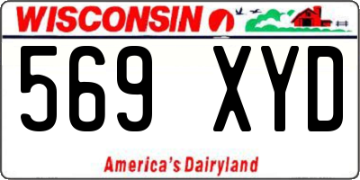 WI license plate 569XYD
