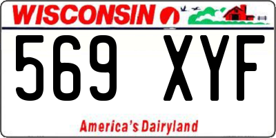 WI license plate 569XYF