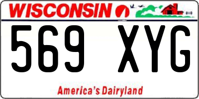 WI license plate 569XYG