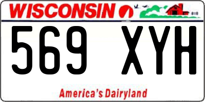 WI license plate 569XYH