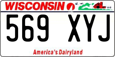 WI license plate 569XYJ