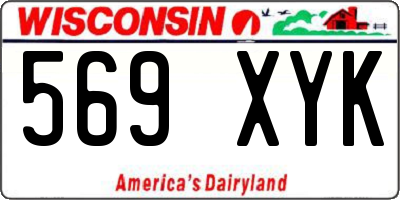 WI license plate 569XYK