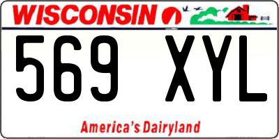 WI license plate 569XYL