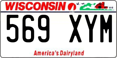 WI license plate 569XYM