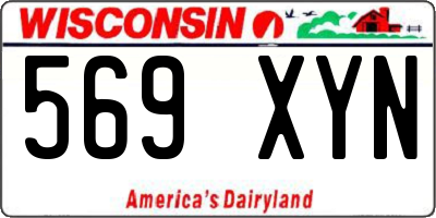 WI license plate 569XYN