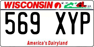 WI license plate 569XYP
