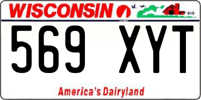 WI license plate 569XYT
