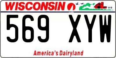 WI license plate 569XYW