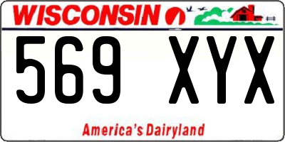 WI license plate 569XYX