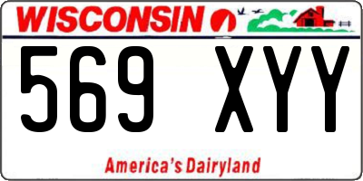 WI license plate 569XYY