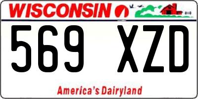 WI license plate 569XZD
