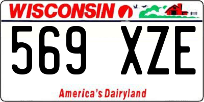WI license plate 569XZE