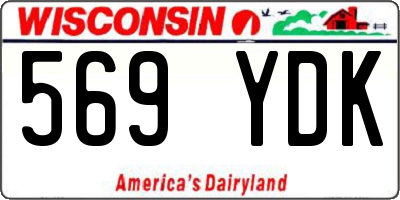 WI license plate 569YDK