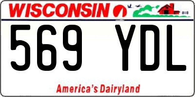 WI license plate 569YDL