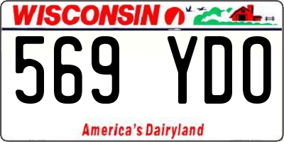 WI license plate 569YDO