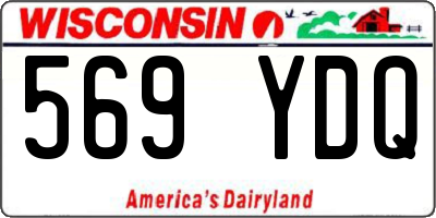 WI license plate 569YDQ