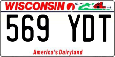 WI license plate 569YDT