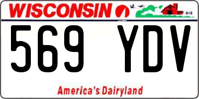 WI license plate 569YDV
