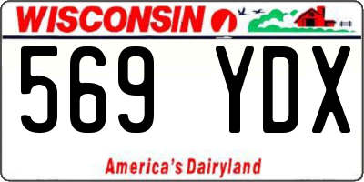 WI license plate 569YDX