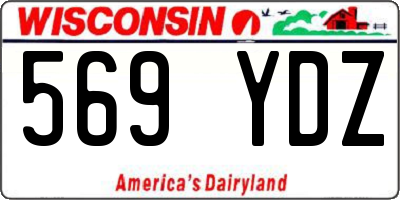 WI license plate 569YDZ