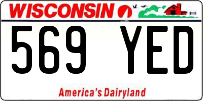 WI license plate 569YED