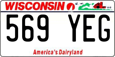 WI license plate 569YEG