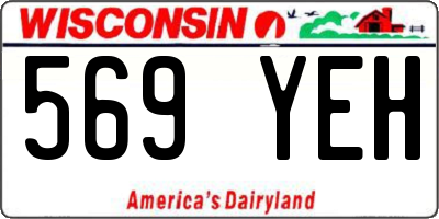 WI license plate 569YEH