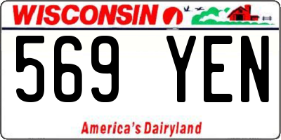 WI license plate 569YEN