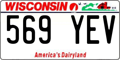 WI license plate 569YEV