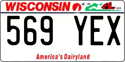 WI license plate 569YEX