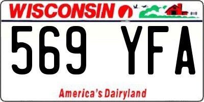 WI license plate 569YFA