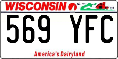 WI license plate 569YFC
