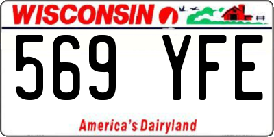 WI license plate 569YFE
