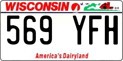 WI license plate 569YFH